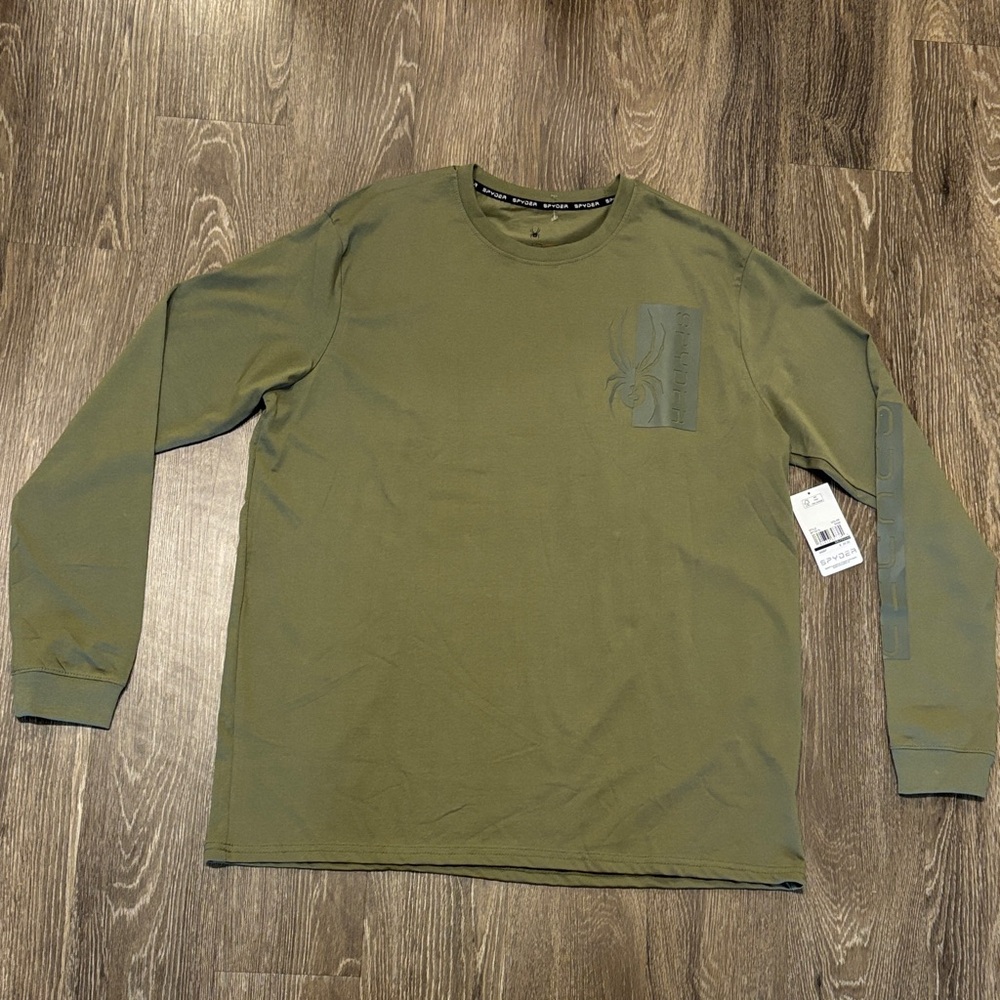 Spyder Men’s Long Sleeve Crew - Sage